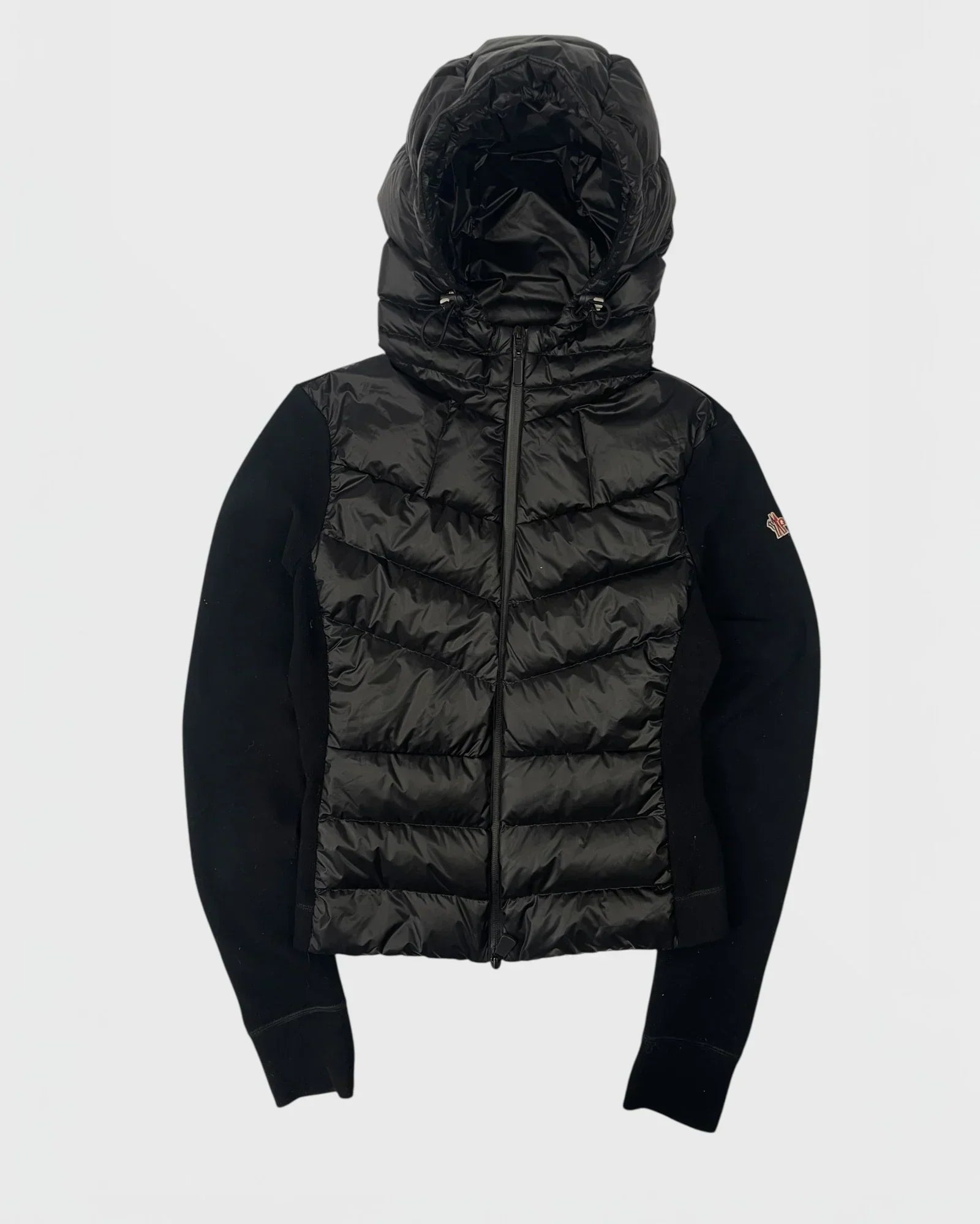 Moncler doudoune bi-matière cardigan femme