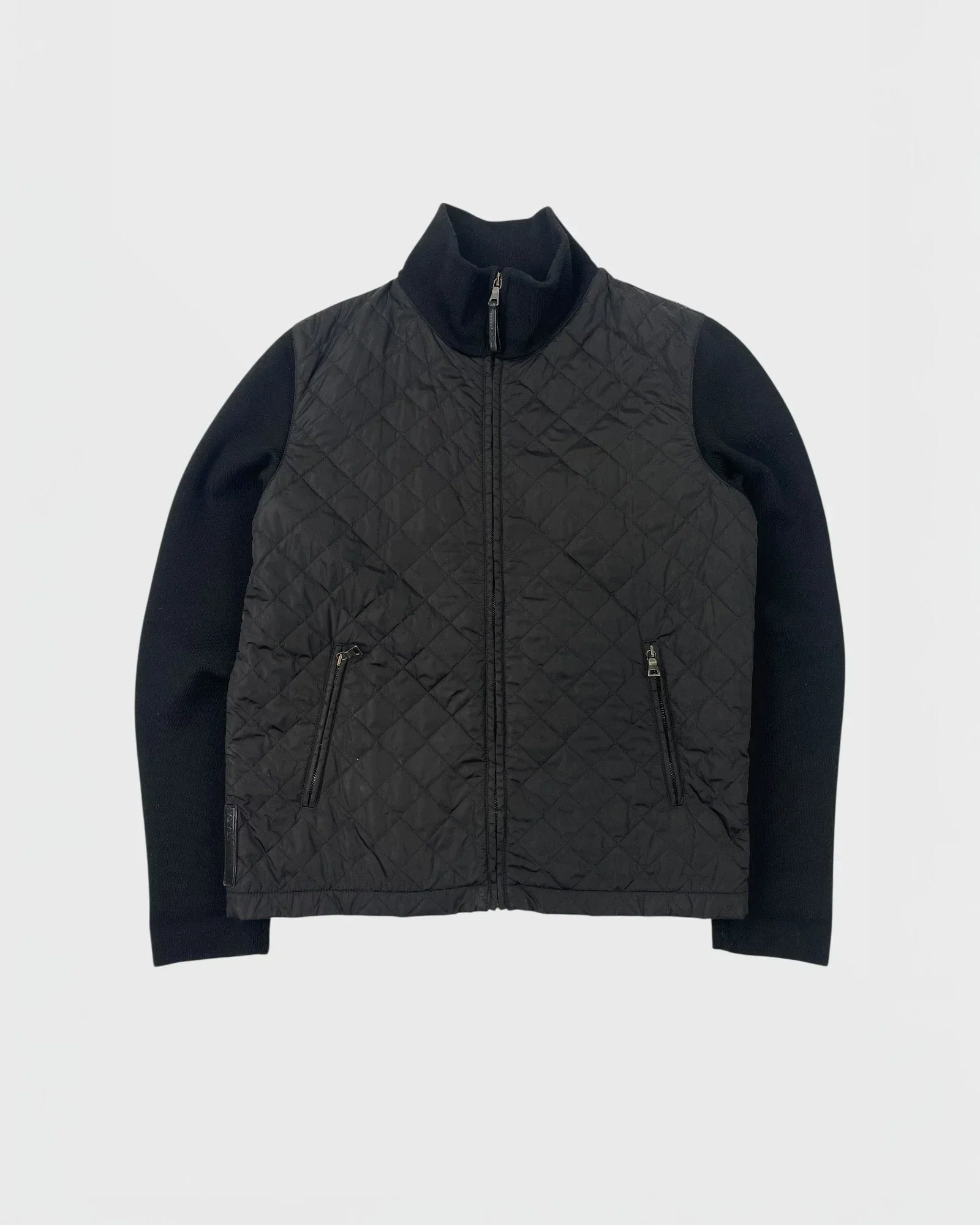 Prada veste bi-matière cardigan