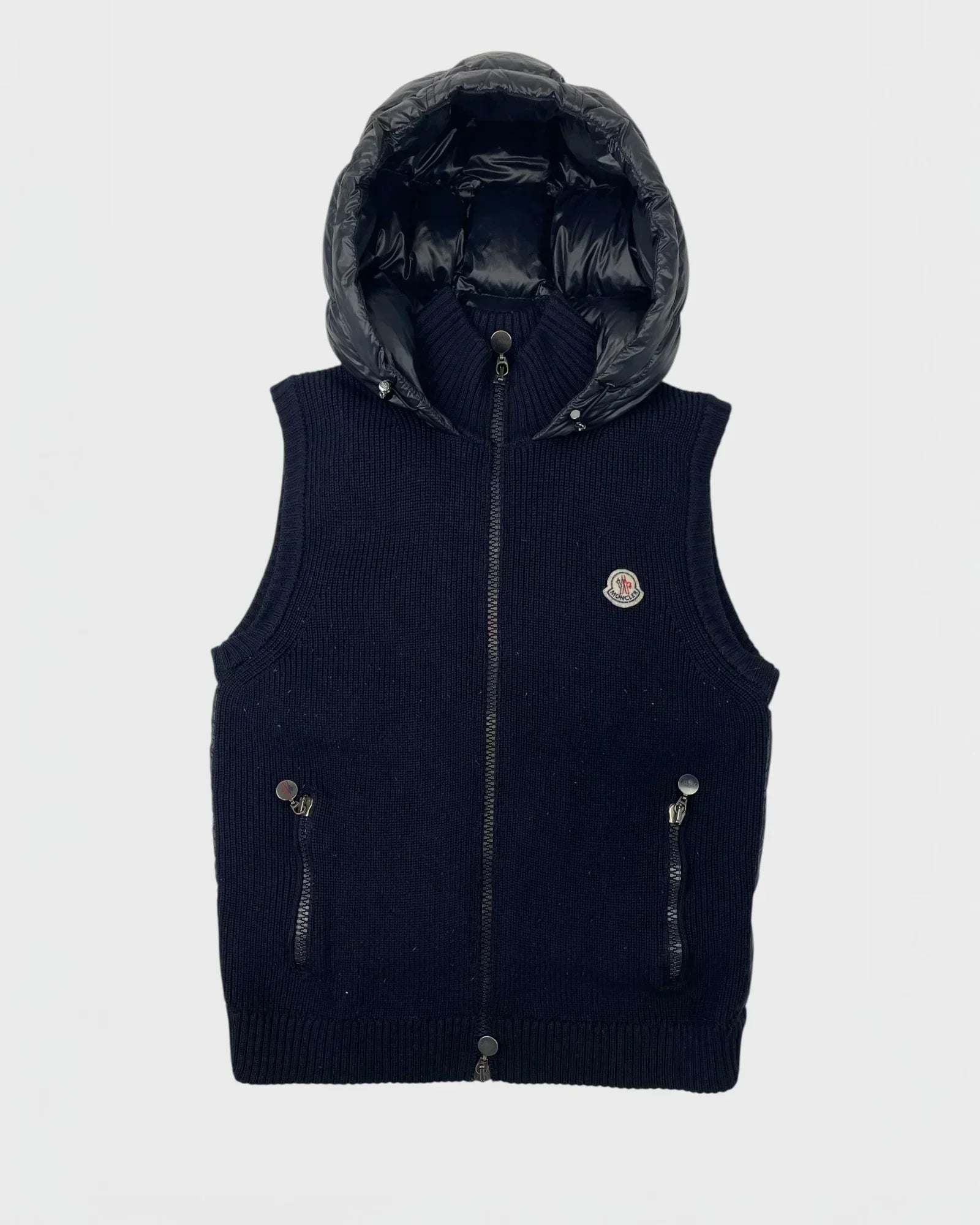 Moncler doudoune sans manches bi matière