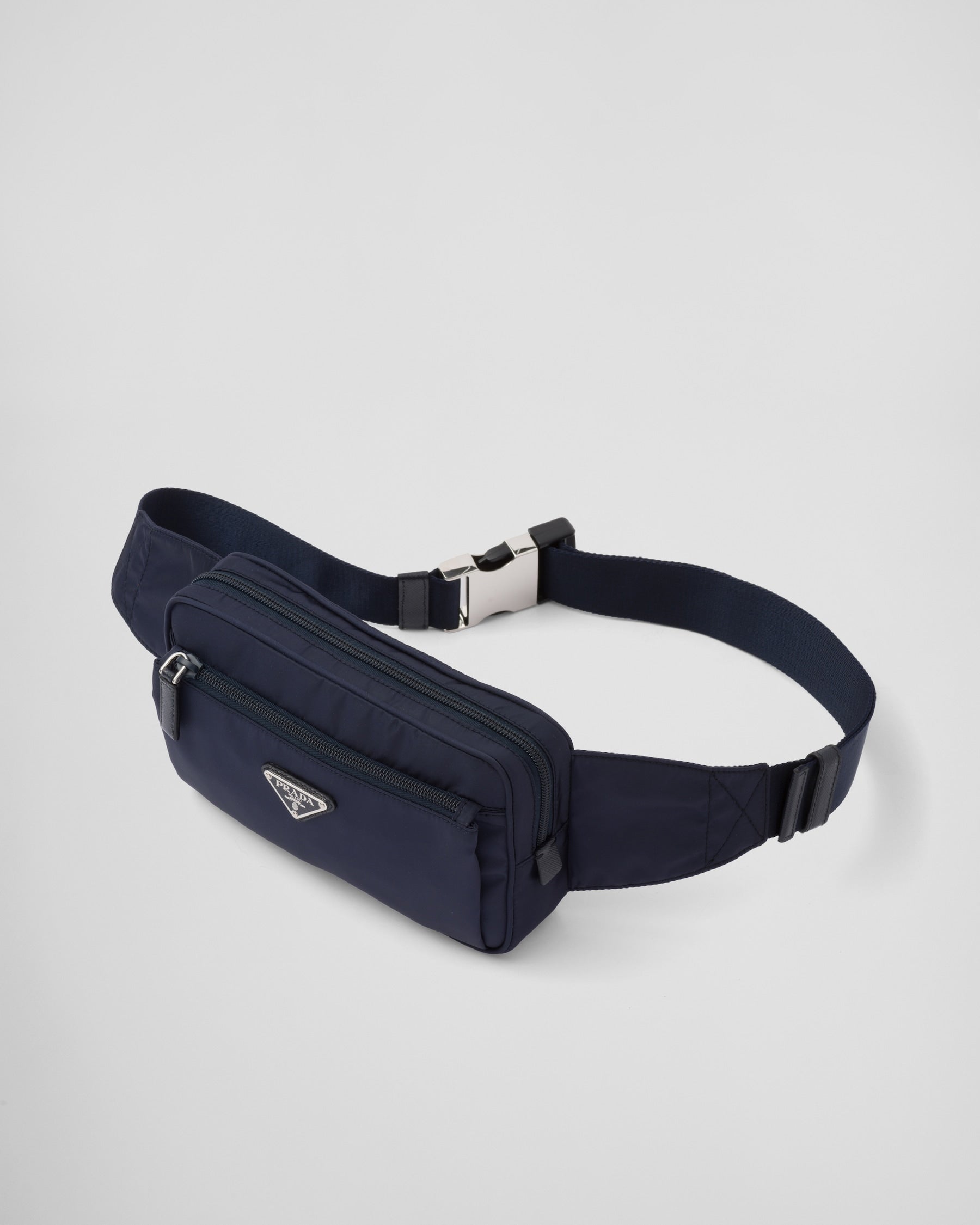 Sac banane en Re-Nylon et cuir Saffiano
