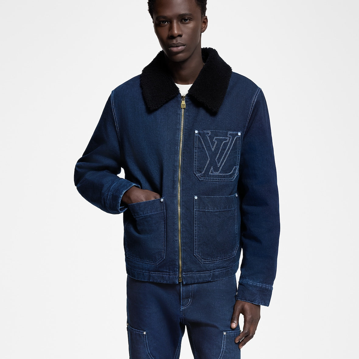 Veste workwear d'hiver en denim