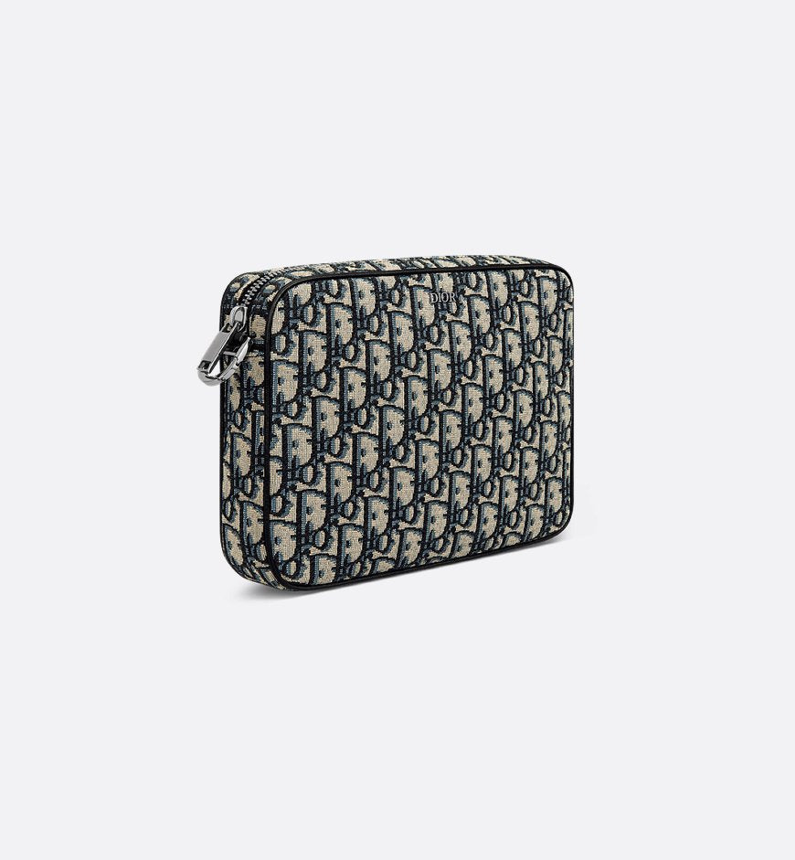 Triple Pouch Saddle Noir et Beige