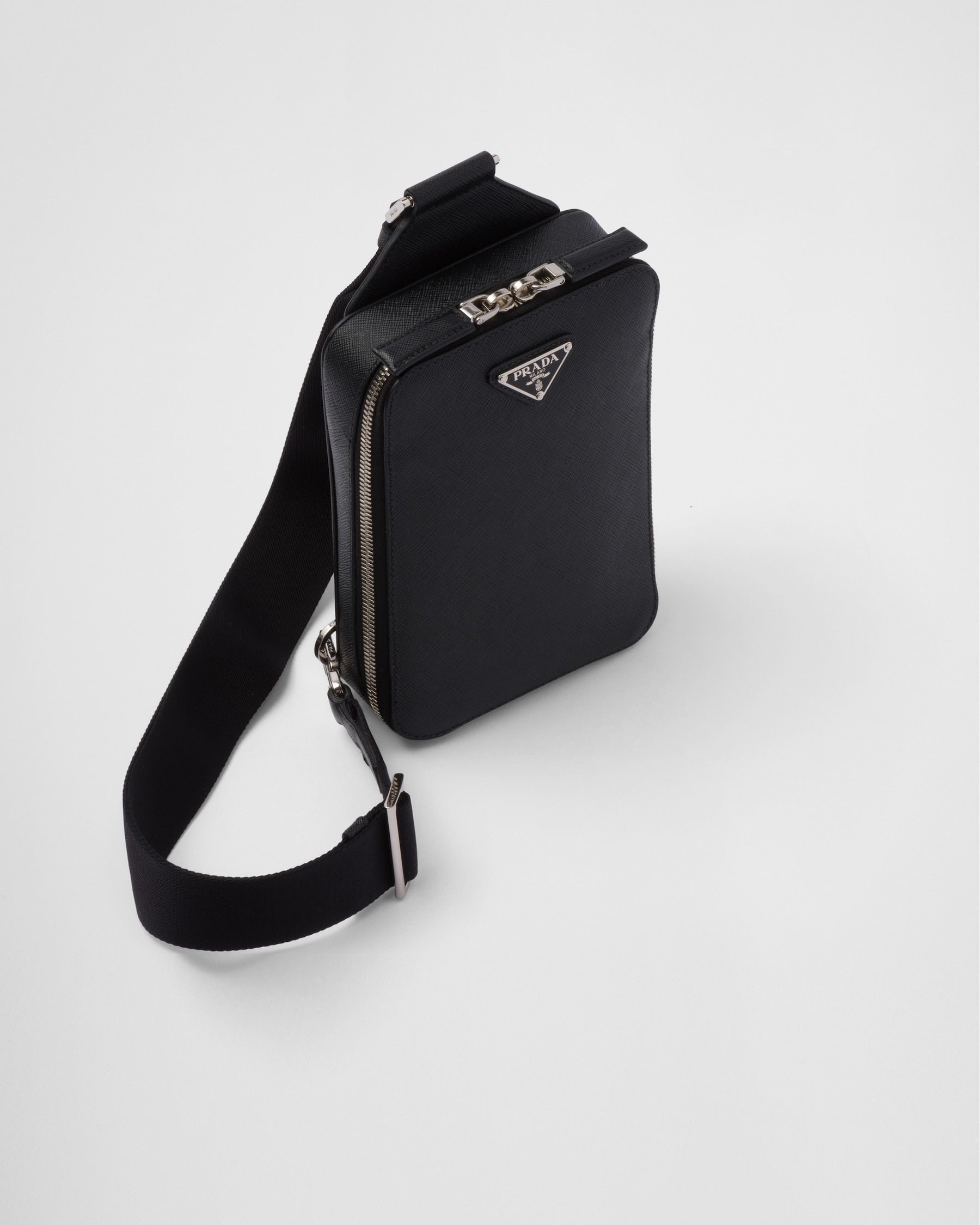 Sac Prada Brique en cuir Saffiano