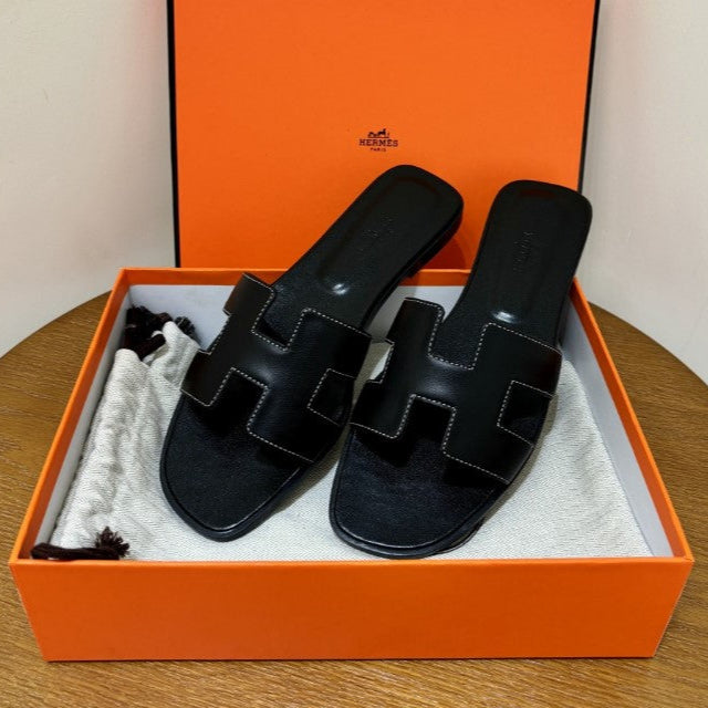 Hermes - Claquettes Noir