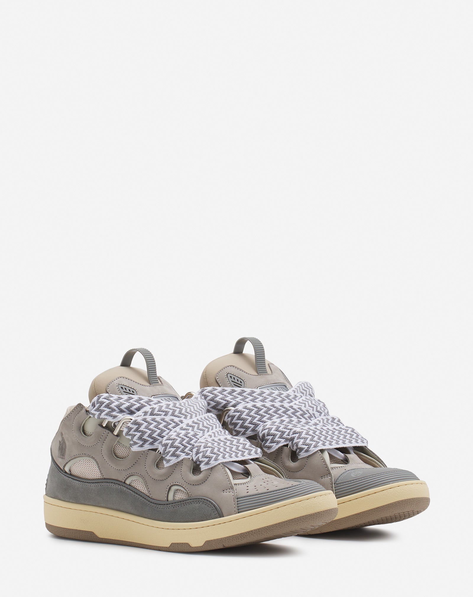 LANVIN LEATHER CURB GRIS