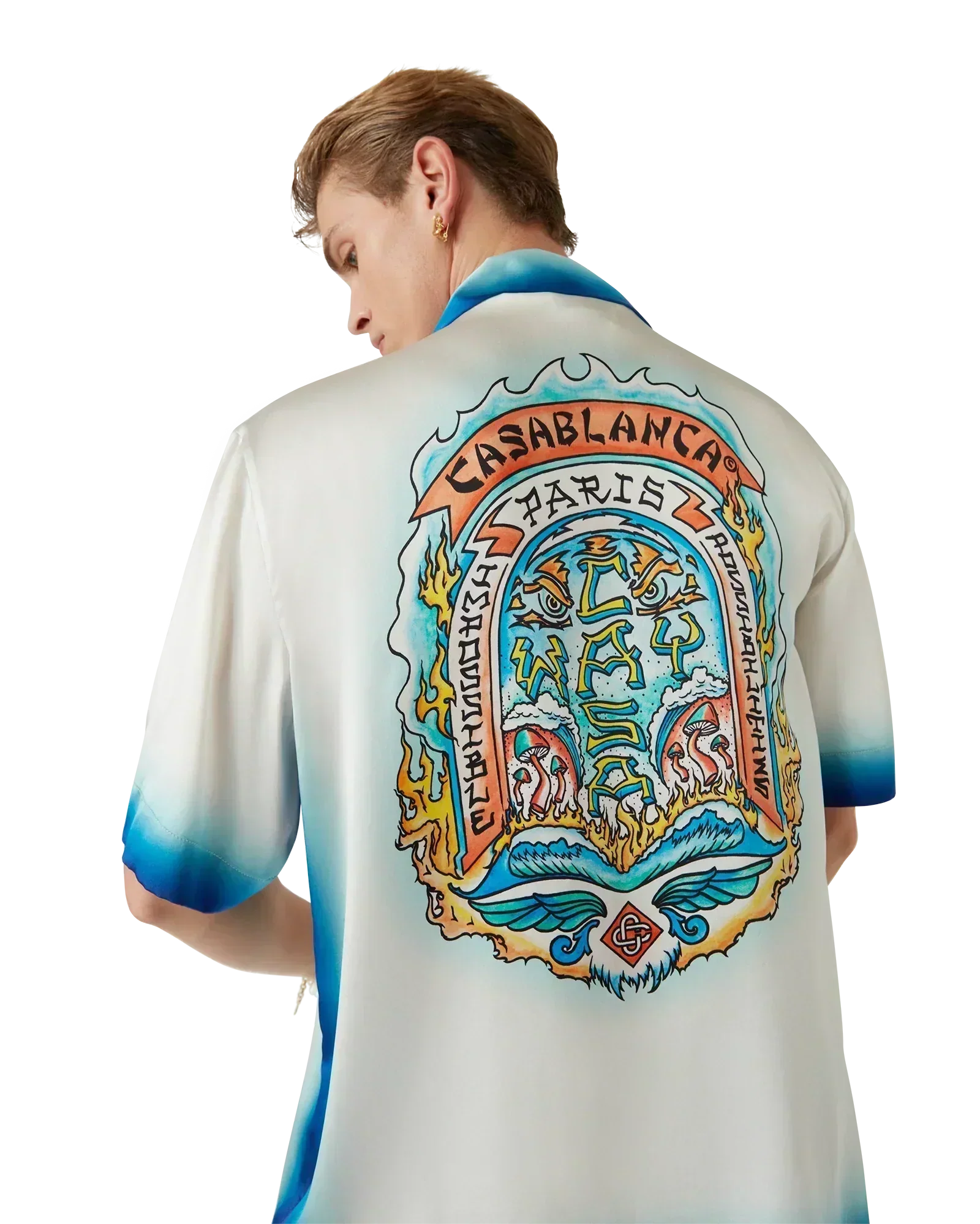 Casa Way Skate Short Sleeve Silk Shirt