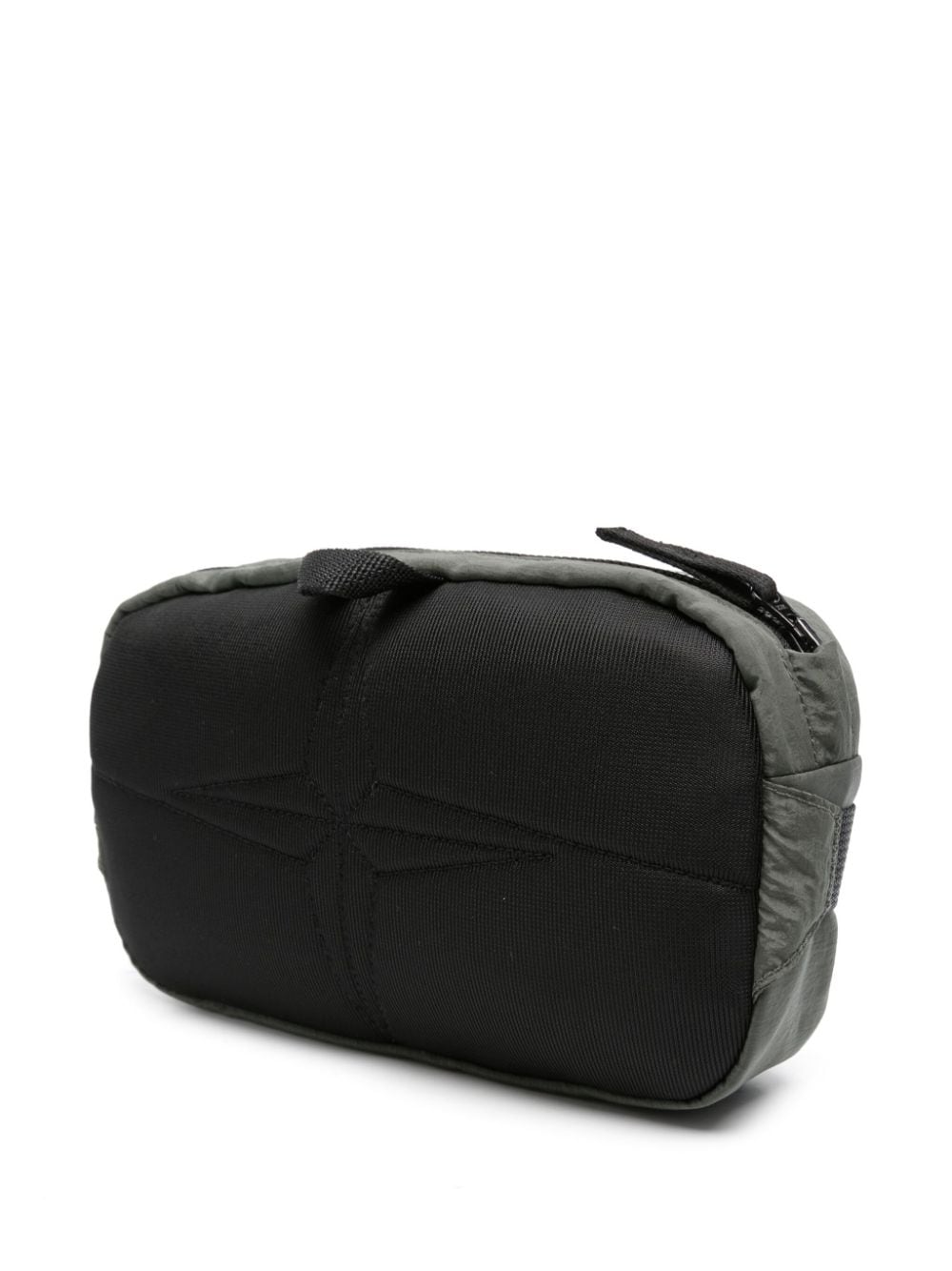STONE ISLAND - Sac banane vert/noir