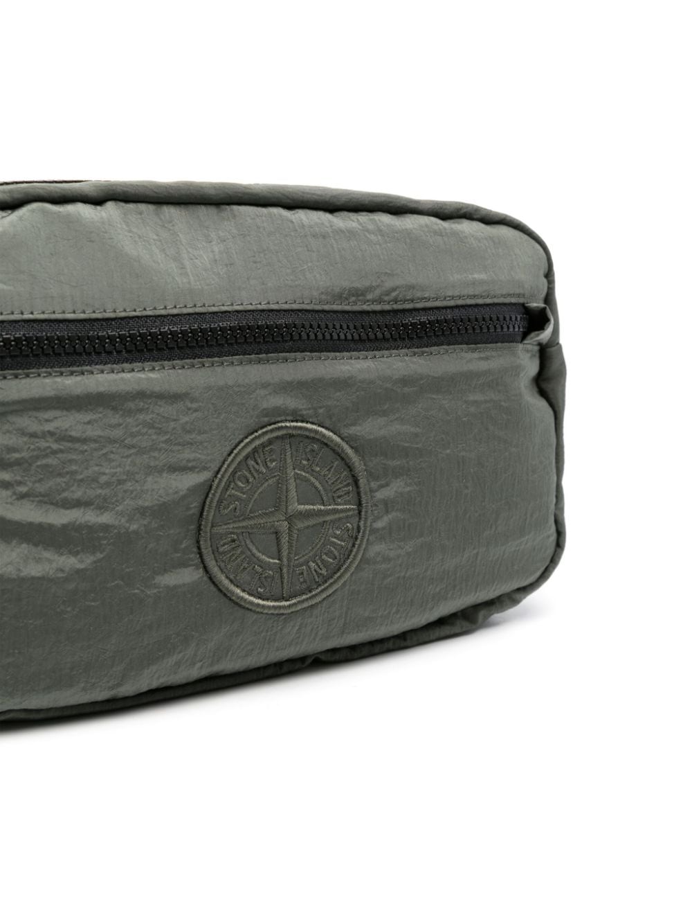 STONE ISLAND - Sac banane vert/noir