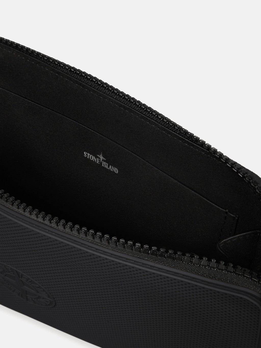 STONE ISLAND - Sac banane rembourré et zippé à poches Noir